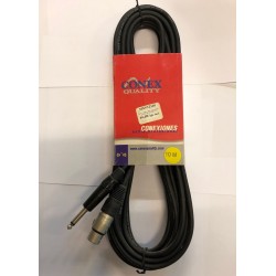 Cable 10 metros negro XLR...