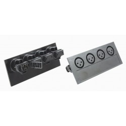 Panel de 4 conectores...