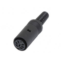 Conector Din hembra aereo 7...
