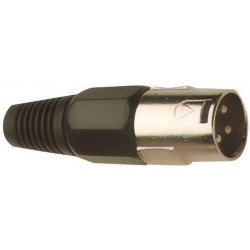 Conector XLR 3P macho aereo...