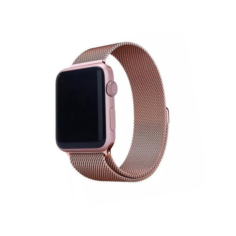 DEVIA correa metalica MILANESE Apple watch 38/40mm ORO ROSA