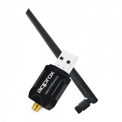 Adaptador USB WiFi con Antena Extraíble 5dBi Approx APPUSB600DA