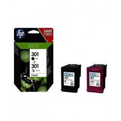 HP Pack Tinta 301 Negro+...
