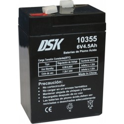 Batería de Plomo Ácido 6v 4.5Ah DSK 10355