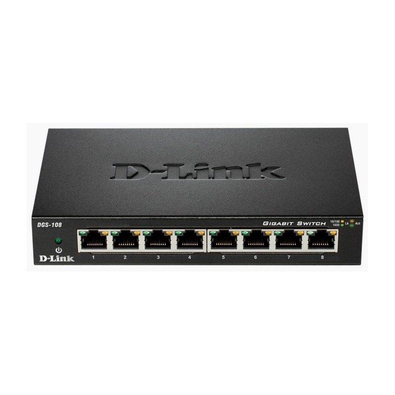 Switch de 8 Puertos Gigabit D-Link DGS-108