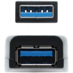 Cable USB-A 3.0 Macho a USB-A 3.0 Hembra de 10 metros Nanocable Prolongador con Amplificador