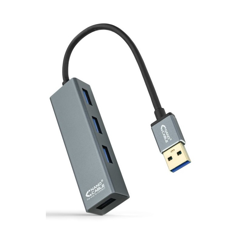 Hub USB 3.0 de 4 Puertos Nanocable 10.16.4402