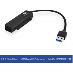 Adaptador de Disco SATA SSD/HDD de 2,5" a USB 3.1 Ewent