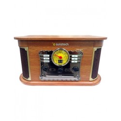 SUNSTECH Tocadisco Madera...