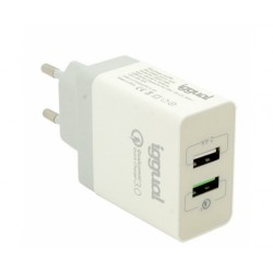 iggual Cargador 2xUSB carga...