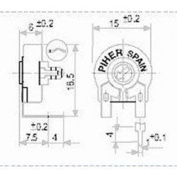 Potenciometro ajuste PT15...
