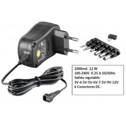 Fuente universal 1A 12W...