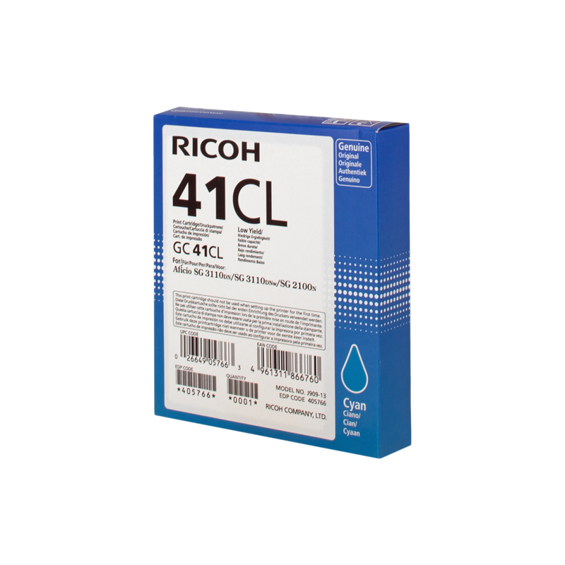 Tinta Ricoh 41CL Cian 405766