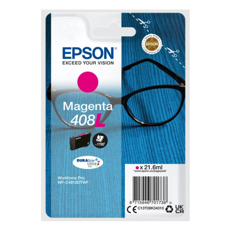 Tinta Epson 408L Magenta T09K3