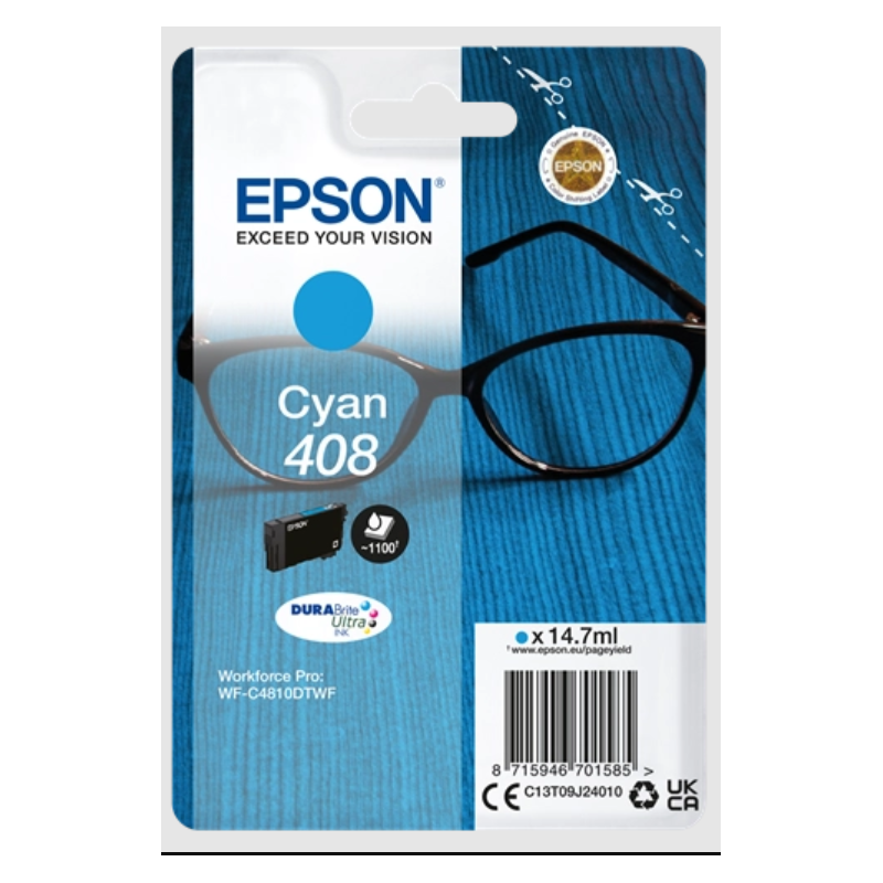 Tinta Epson 408 Cian T09J2