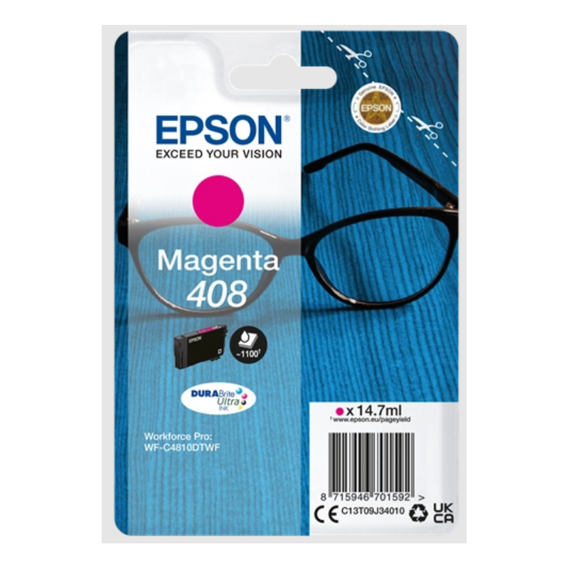 Tinta Epson 408 Magenta T09J3