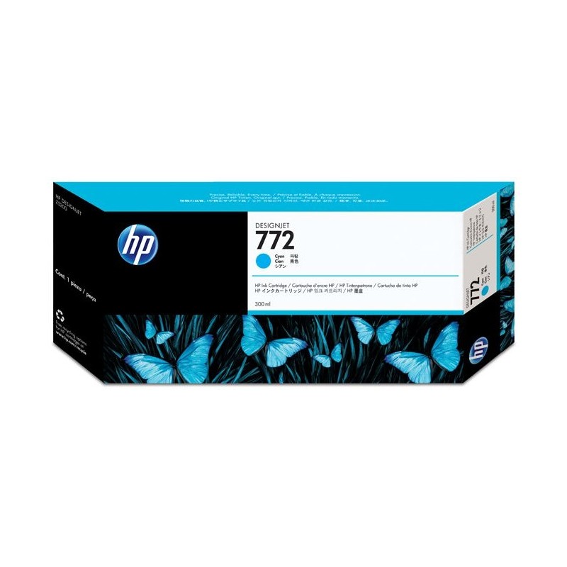 Tinta HP 772 Cian 300ml CN636A