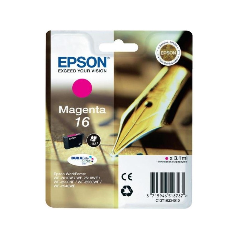 Tinta Epson 16 Magenta T1623 RF