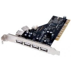 Tarjeta PCI USB 2.0 4 + 1...