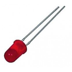 Led 5mm rojo difuso 4000mcd