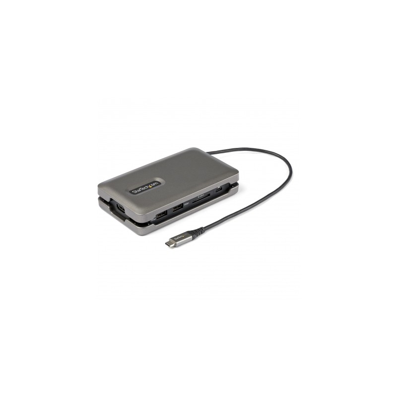 StarTech.com Adaptador Multipuertos USB-C - USB Tipo C a HDMI 2.0 4K a 60Hz  - Hub Ladrón USB de 2 Puertos de 10Gbps - con PD