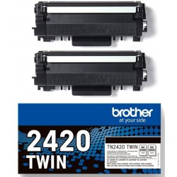 Tóner Original Brother TN2420 Negro Pack de 2 Unidades