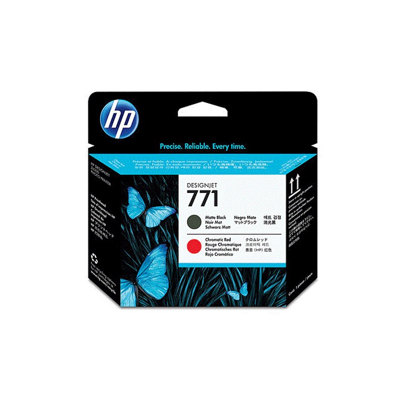 Cabezal de Impresión HP 771 Negro Mate/Rojo Cromático CE017A