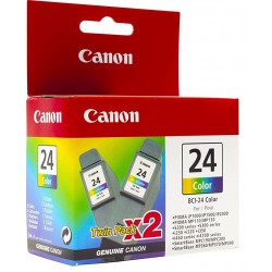 Tinta Canon 24 Color BCI-24 Pack de 2 Unidades