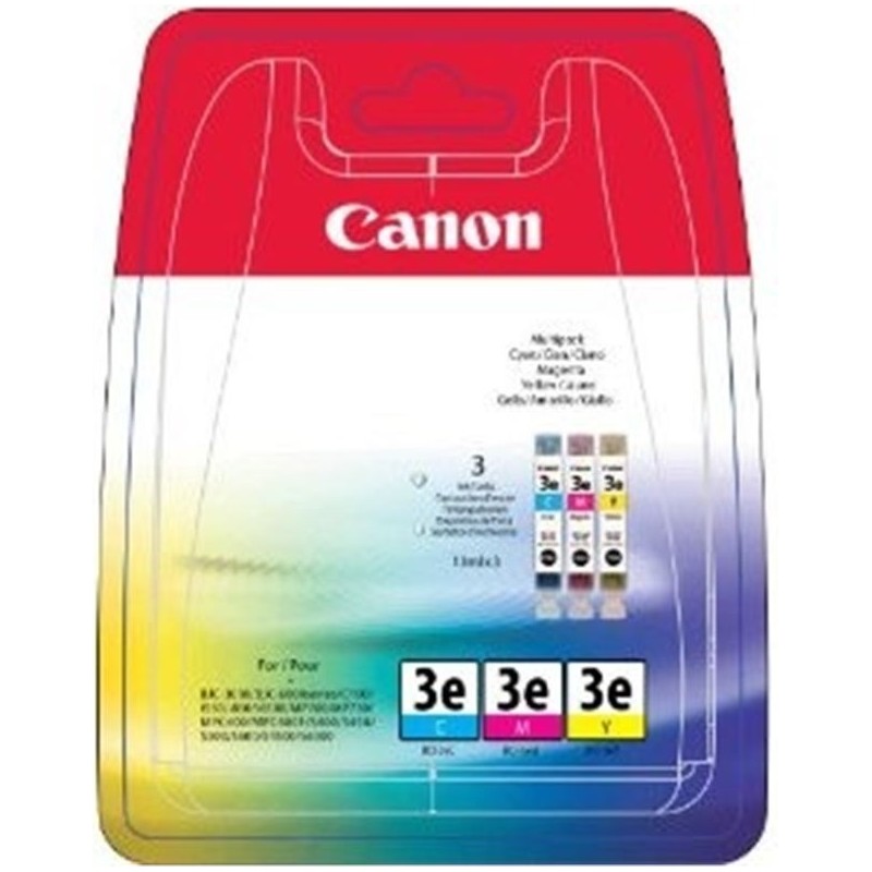 Tinta Canon 3e Pack de los 3 Colores BCI-3e