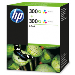 Tinta HP 300XL Color D8J44AE Pack de 2 Unidades