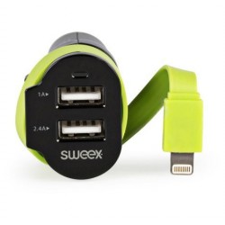 Cargador de Coche 3-Salidas...