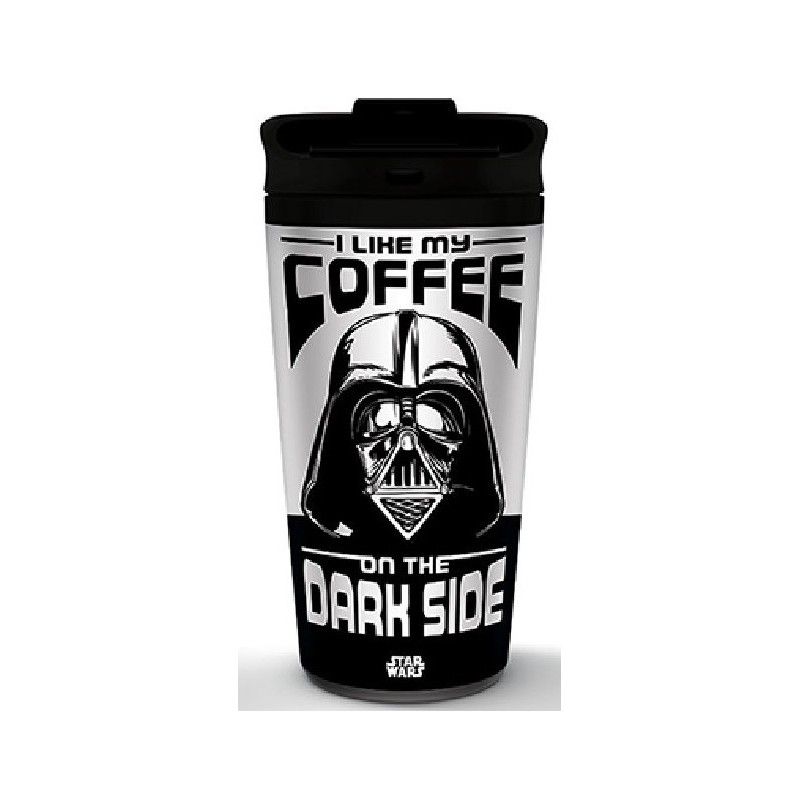 Vaso de Viaje Metálico Star Wars Darth Vader I like my Coffee on The Dark Side