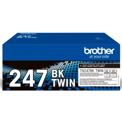 Tóner Original Brother TN247BK Negro Pack de 2 Unidades