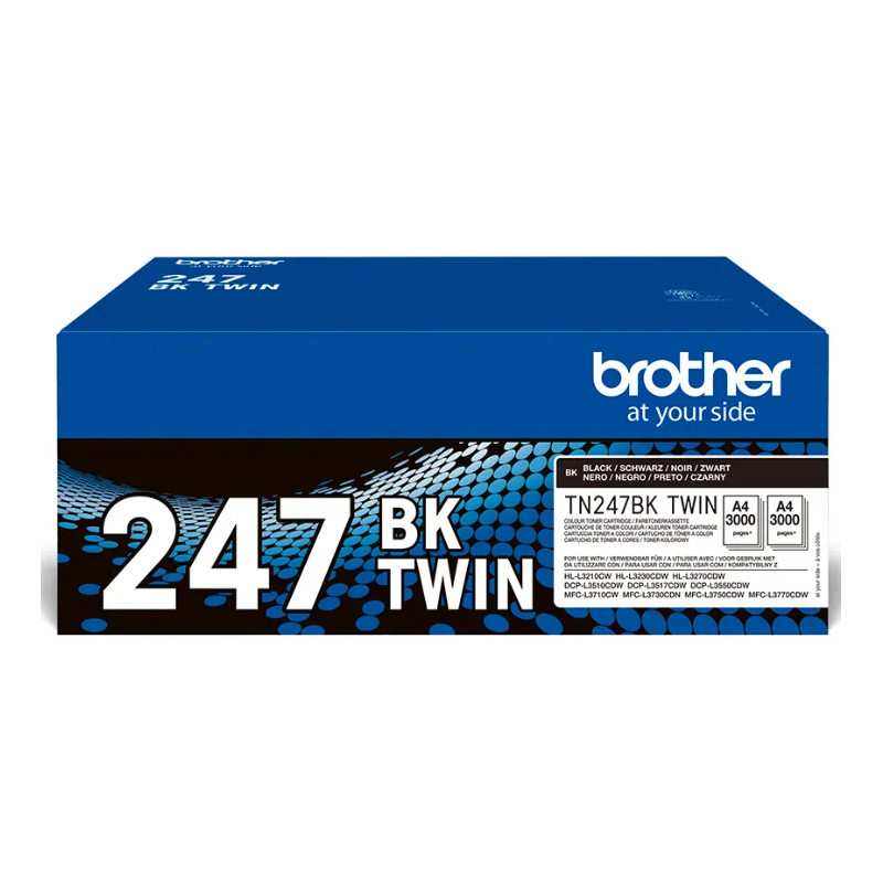 Tóner Original Brother TN247BK Negro Pack de 2 Unidades