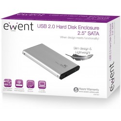 Caja USB Disco 2,5" SATA Ewent EW7041 Aluminio