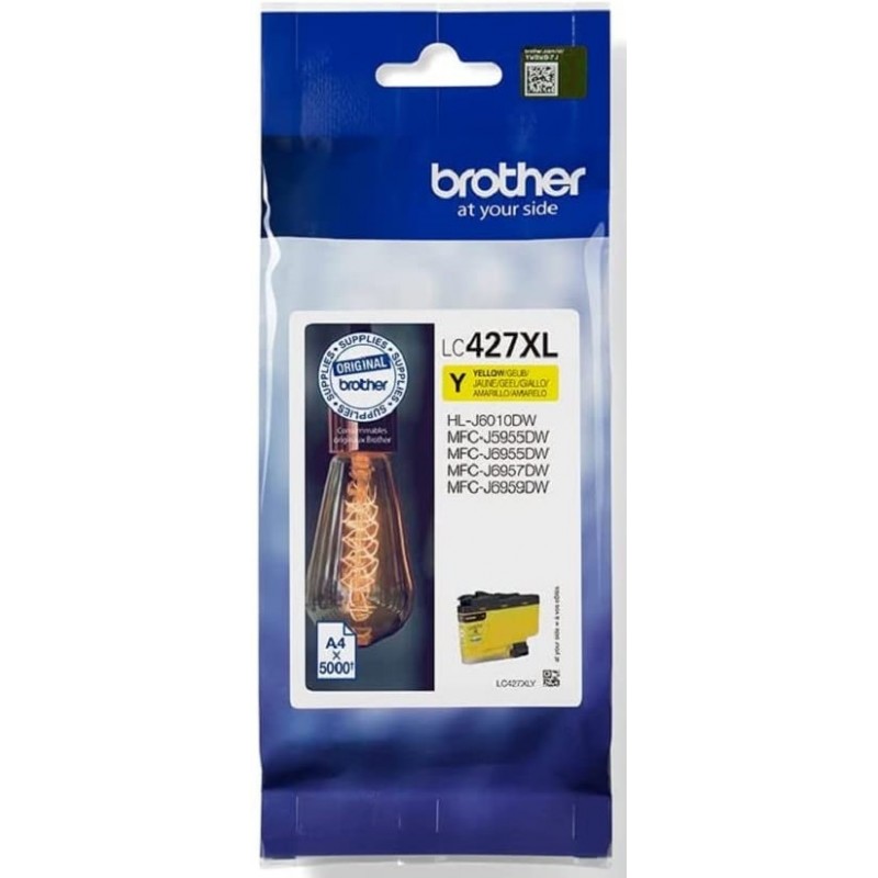 Tinta Brother LC427XLY Amarillo