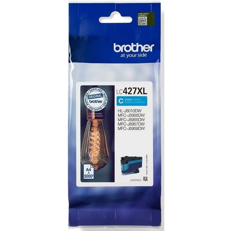 Tinta Brother LC427XLC Cian