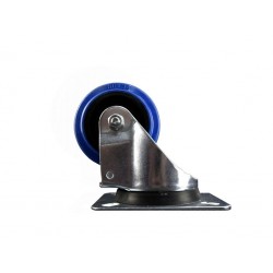 Rueda ancha azul de 80mm...