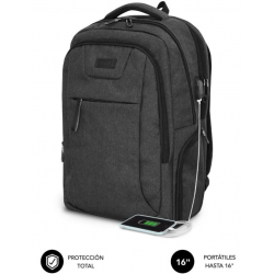 Mochila para Portátil hasta 16" Subblim Professional Air Padding Backpack Puerto USB