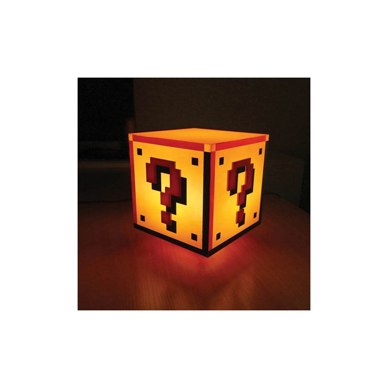 Lámpara Cubo Interrogante Super Mario Bros