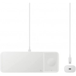 Cargador Inalámbrico Qi Samsung Wireless Charger Trio Blanco