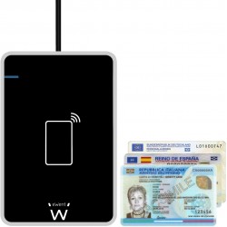 Lector de DNIe y RFID Externo NFC Ewent EW1053