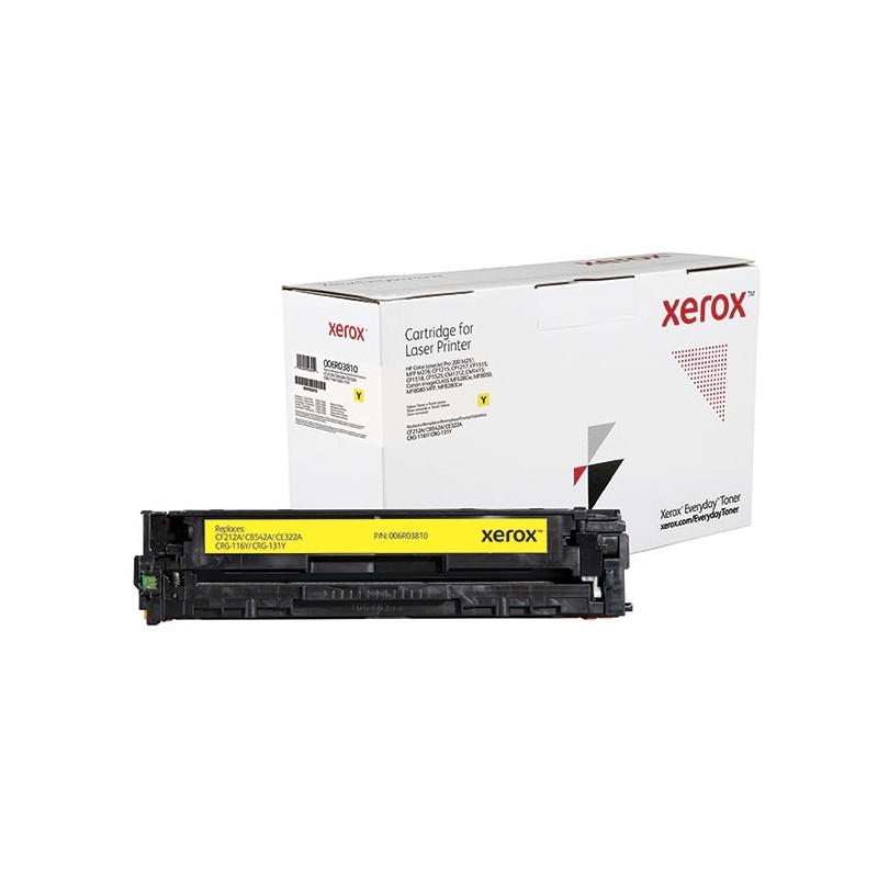 Tóner Compatible HP 125A Amarillo CB542A Xerox Everyday