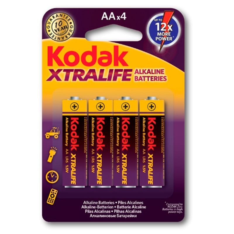 Pila AA Kodak Xtralife LR6 Pack de 4 Unidades