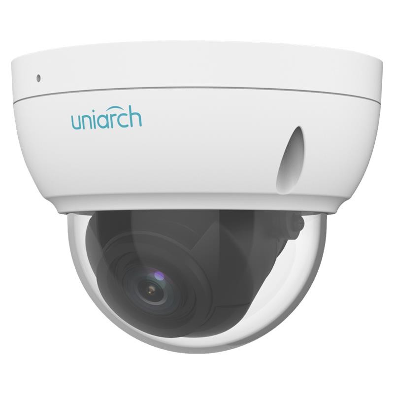 Cámara IP Uniarch Domo 4MP Varifocal 2.8-12mm IR 30m PoE