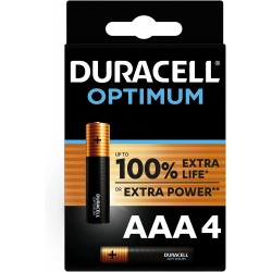 Pila AAA Duracell Optimum Pack de 4 Unidades