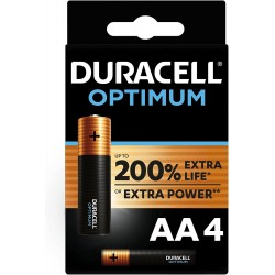 Pila AA Duracell Optimum Pack de 4 Unidades