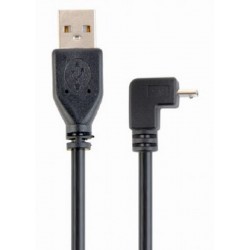Cable USB AM - MicroUSB BM 1,8m en Ángulo Cablexpert v2