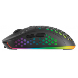 Ratón Mars Gaming MMW3 Inalámbrico RGB Flow 3200DPI Negro