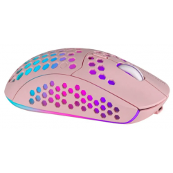 Raton mars gaming mmw3 rosa inalambrico optico 3200dpi 6 botones